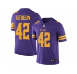 Men's Nike Minnesota Vikings #42 Ben Gedeon Limited Purple Rush NFL Jersey