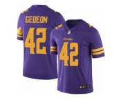 Men's Nike Minnesota Vikings #42 Ben Gedeon Limited Purple Rush NFL Jersey