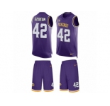 Men's Nike Minnesota Vikings #42 Ben Gedeon Limited Purple Tank Top Suit NFL Jersey