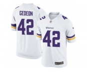 Men's Nike Minnesota Vikings #42 Ben Gedeon Limited White NFL Jersey