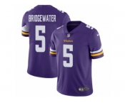 Men's Nike Minnesota Vikings #5 Teddy Bridgewater Vapor Untouchable Limited Purple Team Color NFL Jersey