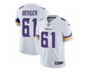 Men's Nike Minnesota Vikings #61 Joe Berger Vapor Untouchable Limited White NFL Jersey