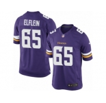 Men's Nike Minnesota Vikings #65 Pat Elflein Limited Purple Team Color NFL Jersey