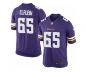 Men's Nike Minnesota Vikings #65 Pat Elflein Limited Purple Team Color NFL Jersey