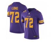Men's Nike Minnesota Vikings #72 Jake Long Limited Purple Rush NFL Jersey
