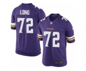 Men's Nike Minnesota Vikings #72 Jake Long Limited Purple Team Color NFL Jersey