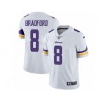 Men's Nike Minnesota Vikings #8 Sam Bradford Vapor Untouchable Limited White NFL Jersey