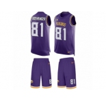 Men's Nike Minnesota Vikings #81 Moritz Boehringer Limited Purple Tank Top Suit NFL Jersey