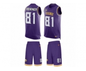 Men's Nike Minnesota Vikings #81 Moritz Boehringer Limited Purple Tank Top Suit NFL Jersey