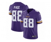 Men's Nike Minnesota Vikings #88 Alan Page Vapor Untouchable Limited Purple Team Color NFL Jersey