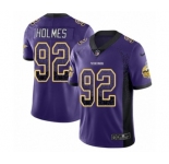 Men's Nike Minnesota Vikings #92 Jalyn Holmes Limited Purple Rush Drift Fashion NFL Jersey