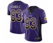 Men's Nike Minnesota Vikings #93 John Randle Limited Purple Rush Drift Fashion NFL Jersey