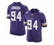 Men's Nike Minnesota Vikings #94 Jaleel Johnson Limited Purple Team Color NFL Jersey