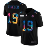 Minnesota Vikings #19 Adam Thielen Men's Nike Multi-Color Black 2020 NFL Crucial Catch Vapor Untouchable Limited Jersey