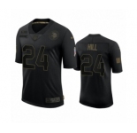 Minnesota Vikings #24 Holton Hill Black 2020 Salute to Service Limited Jersey