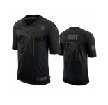 Minnesota Vikings #71 Riley Reiff Black 2020 Salute to Service Limited Jersey