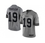 Nike Minnesota Vikings #19 Adam Thielen Gray Men Stitched NFL Limited Gridiron Gray Jersey