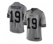Nike Minnesota Vikings #19 Adam Thielen Gray Men Stitched NFL Limited Gridiron Gray Jersey