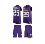 Nike Minnesota Vikings #25 Latavius Murray Purple Team Color Men's Stitched NFL Limited Tank Top Suit Jersey