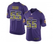 Nike Minnesota Vikings #55 Anthony Barr Purple Team Color Men's Stitched NFL Limited Strobe Jersey