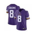 Nike Minnesota Vikings #8 Kirk Cousins Purple Team Color Men Stitched NFL Vapor Untouchable Limited Jersey