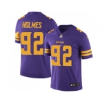 Nike Minnesota Vikings #92 Jalyn Holmes Purple Men Stitched NFL Limited Rush Jersey