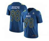 Nike Minnesota Vikings #98 Linval Joseph Navy Men's Stitched NFL Limited NFC 2017 Pro Bowl Jersey