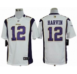 nike nfl jerseys minnesota vikings #12 harvin white[nike limited]