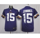 nike nfl jerseys minnesota vikings #15 jennings purple[new nike limited]