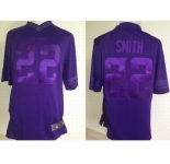 nike nfl jerseys minnesota vikings #22 smith purple[drenched limited]