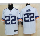 nike nfl jerseys minnesota vikings #22 smith white[new nike limited]