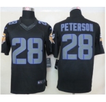 nike nfl jerseys minnesota vikings #28 peterson black[new nike impact limited]