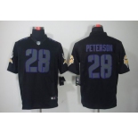 nike nfl jerseys minnesota vikings #28 peterson black[nike impact limited]