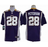 nike nfl jerseys minnesota vikings #28 peterson purple[nike limited]
