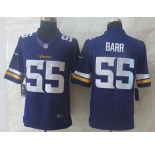 nike nfl jerseys minnesota vikings #55 barr purple[nike limited]
