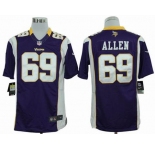 nike nfl jerseys minnesota vikings #69 allen purple[nike limited]