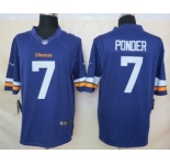 nike nfl jerseys minnesota vikings #7 christian ponder purple[new nike limited]