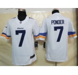 nike nfl jerseys minnesota vikings #7 christian ponder white[new nike limited]