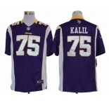 nike nfl jerseys minnesota vikings #75 kalil purple[nike limited]