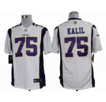 nike nfl jerseys minnesota vikings #75 kalil white[nike limited]