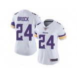 Women Nike Minnesota Vikings #24 Tramaine Brock White Vapor Untouchable Limited Player NFL Jersey