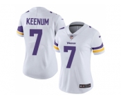 Women Nike Minnesota Vikings #7 Case Keenum White Stitched NFL Vapor Untouchable Limited Jersey