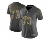 Women Nike Minnesota Vikings #73 Sharrif Floyd Gray Static NFL Vapor Untouchable Limited Jersey