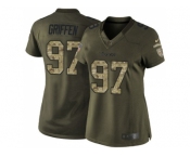 Women Nike Minnesota Vikings #97 Everson Griffen Green Stitched NFL Limited 2015 Salute to Service Jersey