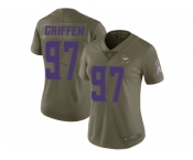 Women Nike Minnesota Vikings #97 Everson Griffen Olive Stitched NFL Limited 2017 Salute to Service Jersey