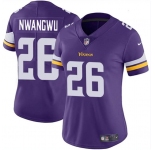 Women's Minnesota Vikings #26 Kene Nwangwu Purple Vapor Untouchable Limited Jersey