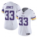 Women's Minnesota Vikings #33 Aaron Jones White Vapor Untouchable Limited Football Stitched Jersey