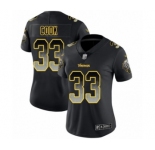 Women's Minnesota Vikings #33 Dalvin Cook Limited Black Smoke Fashion Football Jersey