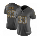 Women's Minnesota Vikings #33 Dalvin Cook Limited Gray Static Fashion Football Jersey