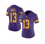 Women's Nike Minnesota Vikings #13 Shaun Hill Limited Purple Rush NFL Jersey